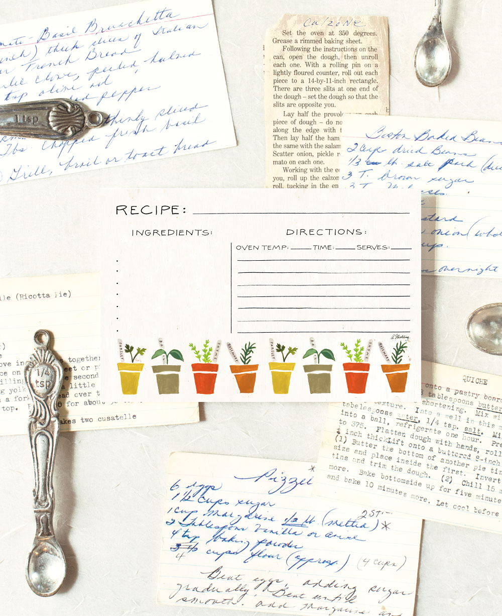 recipe cards recipe card size standard