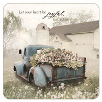 Blue Truck With Flowers