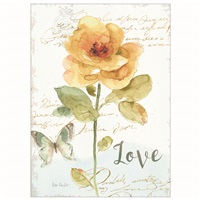 Yellow Rose and Butterfly