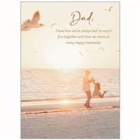 Dad and Daughter at the Beach