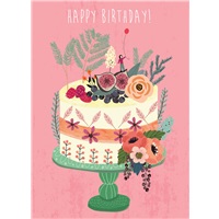 Girl on Cake
