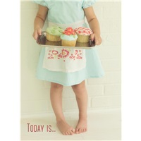 Barefoot with cupcakes