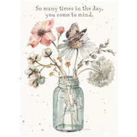 Floral Mason Jar