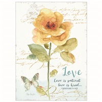 Yellow Rose with Butterfly