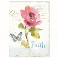 Pink Flower & Butterfly
