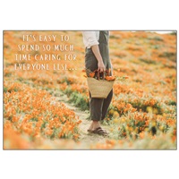 Basket of Orange Wildflowers