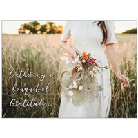 Lady and Wildflowers