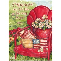 Red Chair and Flag