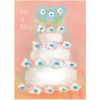 White Daisy Wedding Cake