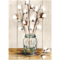 Mason Jar with Cotton