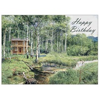 Spring Stream and Cabin