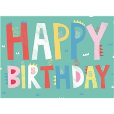 Birthday - Boy's Fifth GCD49015