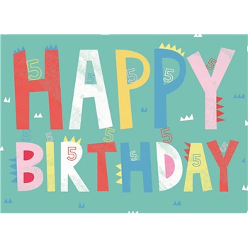 Birthday - Boy's Fifth GCD49015