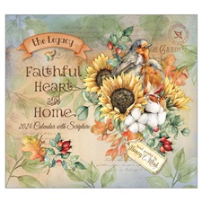 Faithful Heart and Home 2024 Mini Wall Calendar MCA81446