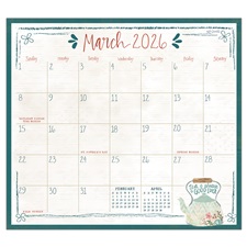 Tea Time 2026 Magnetic Calendar Pad MCP102138