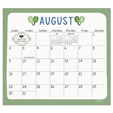 Pickleball 2026 Magnetic Calendar Pad MCP104407