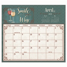 Wine 2024 Magnetic Calendar Pad MCP81185