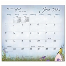 Songbirds of Faith 2024 Magnetic Calendar Pad MCP85021