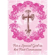 First Communion - Girl - Scripture SCD17395