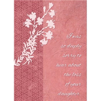 Sympathy - Loss of Daughter SCD21446