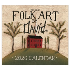 Folk Art by David 2026 Wall Calendar WCA103968