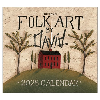 Folk Art by David 2026 Wall Calendar WCA103968