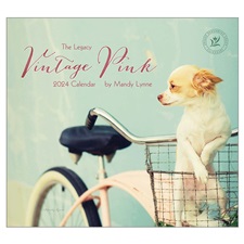Vintage Pink 2024 Wall Calendar WCA84140